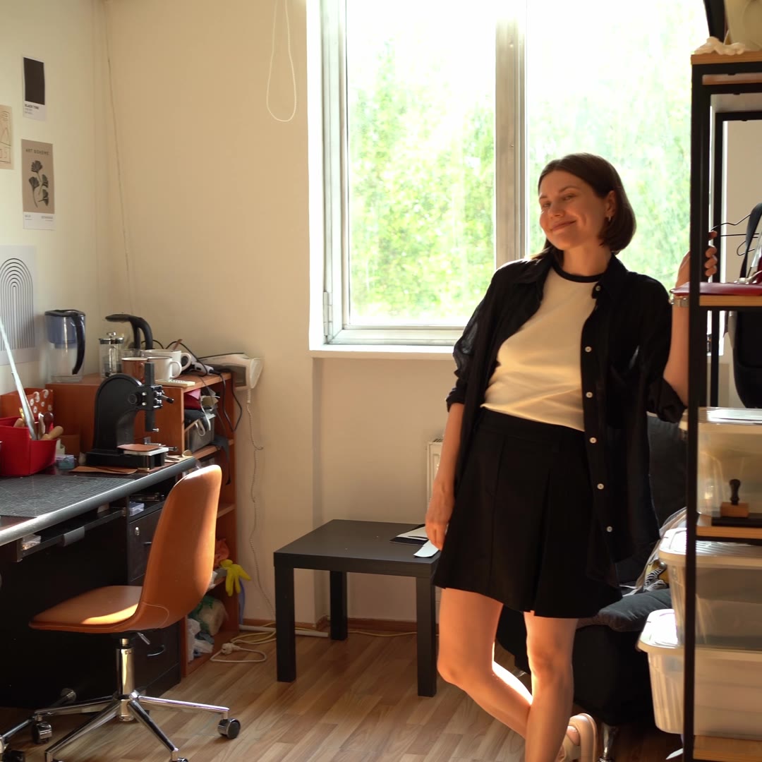 Yulia in the Biloba studio